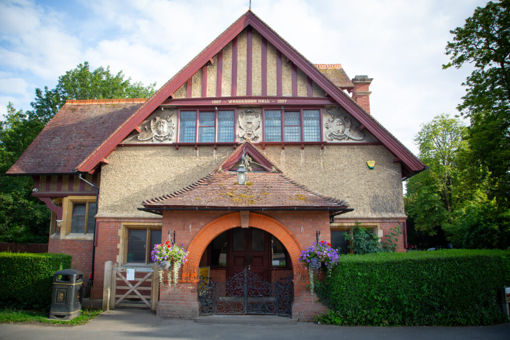 Outside Waddesdon Hall