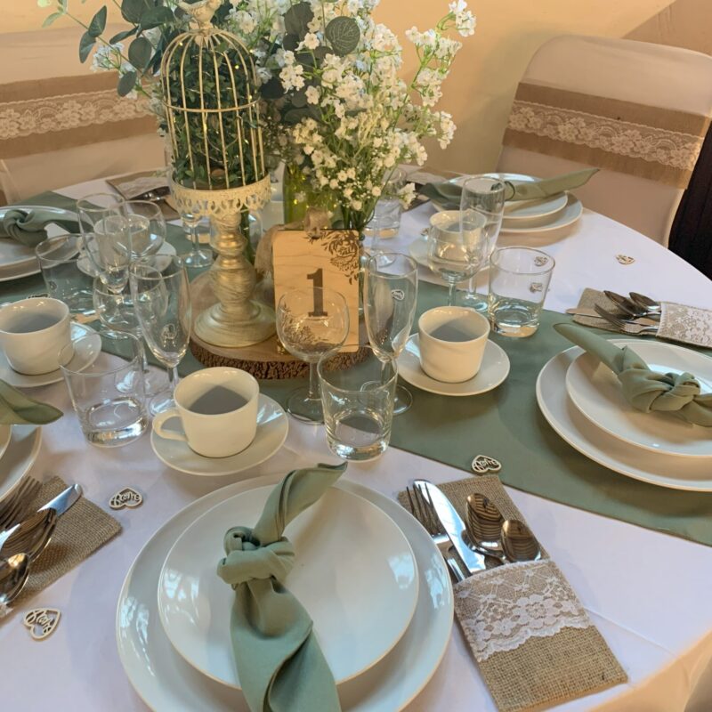 Waddesdon Hall Baby Shower table
