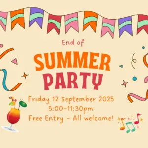 End of Summer Party button